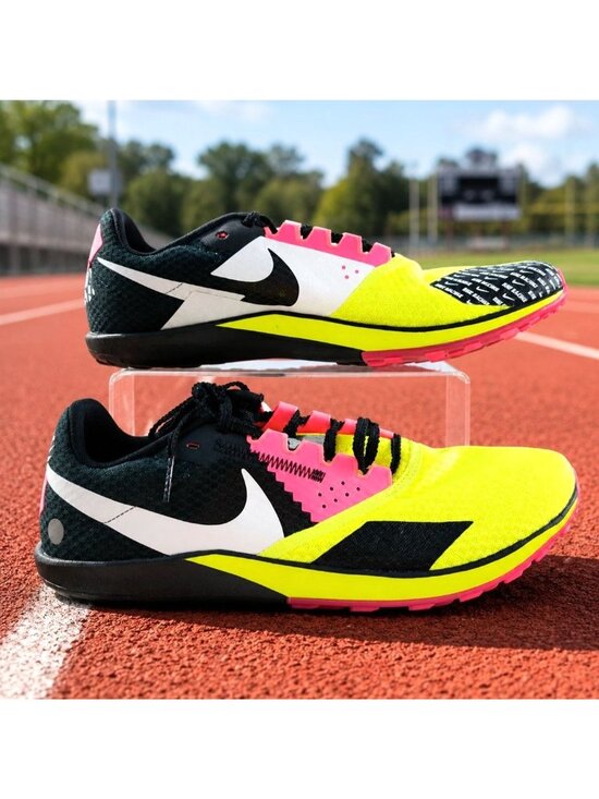 Nike Other - Nike Rival Waffle XC 6 Mens Size 10 Cross Country Shoes Volt Yellow Black Pink